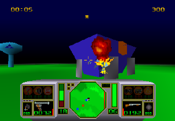 AirCars (Jaguar) screenshot: Target destroyed!