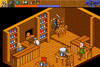 Heimdall 2: Into the Hall of Worlds (Amiga) screenshot: Meeting the locals