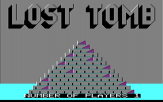 Lost Tomb (PC Booter) screenshot: Title screen (CGA w/ RGB monitor)