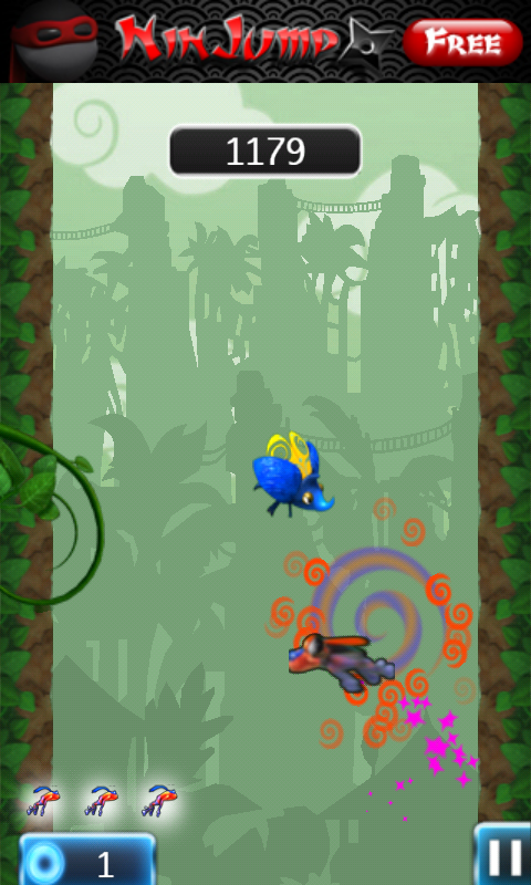 NinJump Deluxe (Android) screenshot: Another power-up
