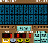 Vegas Games (Game Boy Color) screenshot: Video Keno.