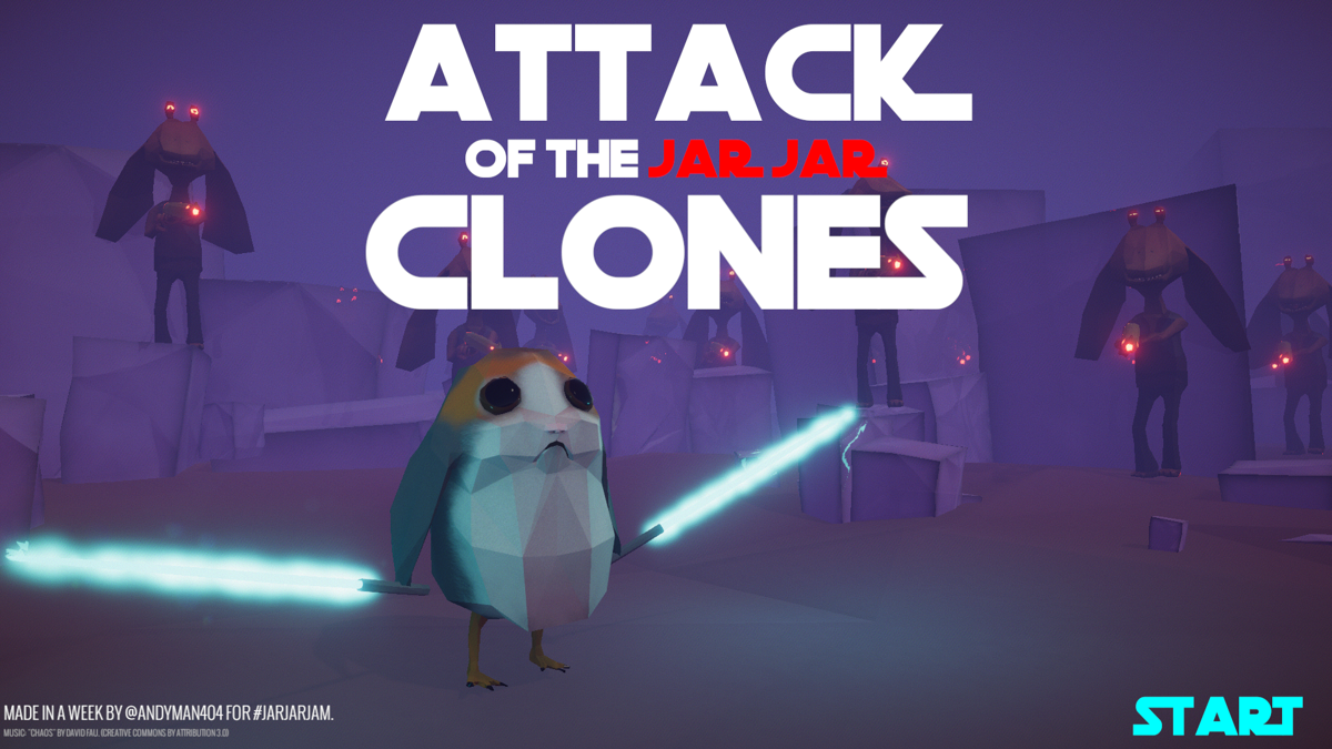 Attack of the Jar Jar Clones (Windows) screenshot: Main menu