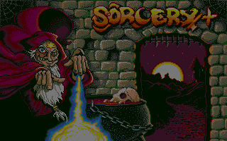 Sorcery+ (Amiga) screenshot: Title screen.