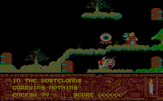 Sorcery+ (Amiga) screenshot: Starting a new game.