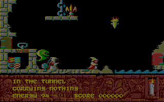 Sorcery+ (Amiga) screenshot: The monsters are relentless.