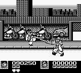 Nekketsu Kōha Kunio-kun: Bangai Rantōhen (Game Boy) screenshot: Against... I forgot his name!