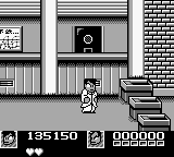 Nekketsu Kōha Kunio-kun: Bangai Rantōhen (Game Boy) screenshot: And yes, back to the subway... just defeated a lame boss.
