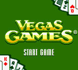 Vegas Games (Game Boy Color) screenshot: Title screen.
