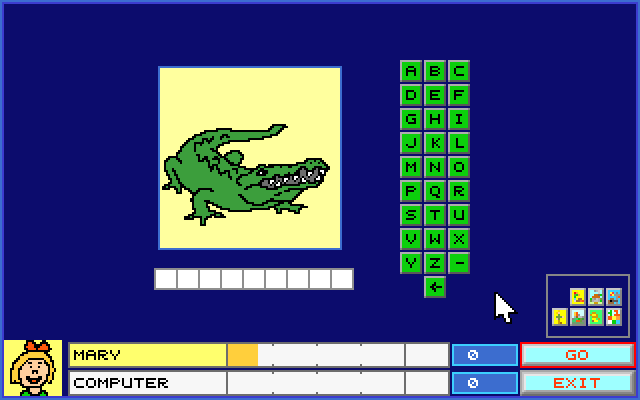 You and Me: Angielski dla dzieci - część 1 (DOS) screenshot: Game 3