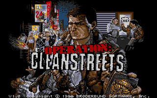 Operation: Cleanstreets (Amiga) screenshot: Loading screen.