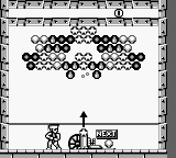 Bust-A-Move 3 DX (Game Boy) screenshot: The first level.
