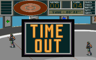 Killerball (Atari ST) screenshot: Time out