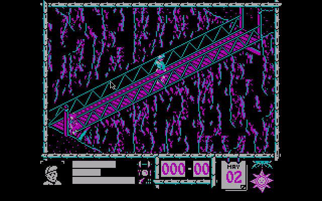 Where Time Stood Still (DOS) screenshot: The bridge.