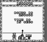 Bust-A-Move 3 DX (Game Boy) screenshot: And this if it was cleared.