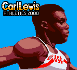 Carl Lewis Athletics 2000 (Game Boy Color) screenshot: Title screen