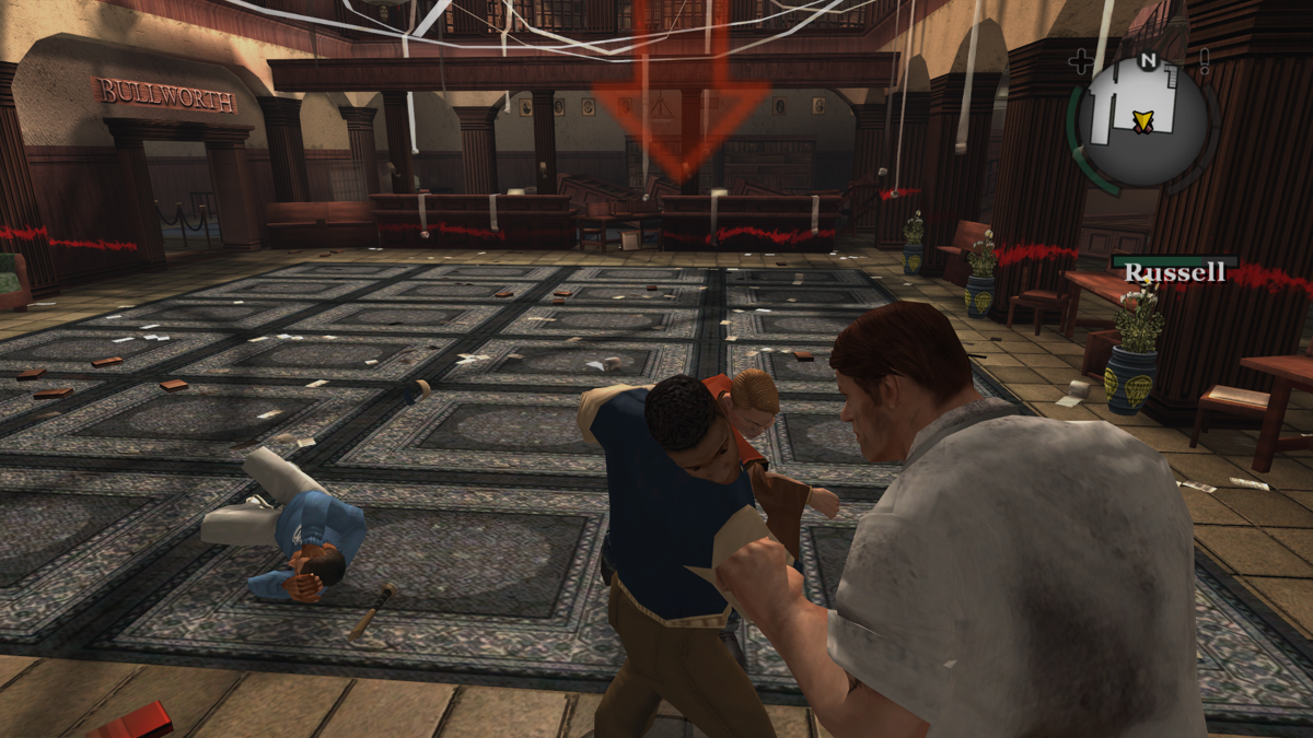 Bully: Scholarship Edition (Windows) screenshot: Punching some dudes