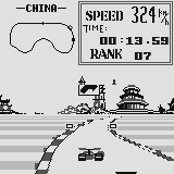 Grand Prix (Supervision) screenshot: Taking a turn at high speed.