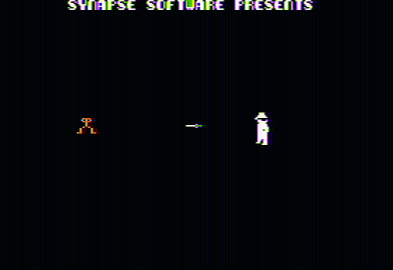 Shamus (Apple II) screenshot: Startup animation