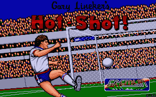 Gary Lineker's Hot-Shot! (Atari ST) screenshot: Title screen