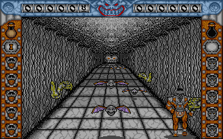 Castle Warrior (Atari ST) screenshot: Avoiding an enemy