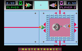 Hyperbowl (Atari ST) screenshot: And the game is on