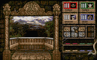 Knightmare (Atari ST) screenshot: Going by cart
