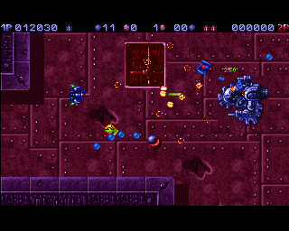Tubular Worlds (Amiga) screenshot: World 4 - Stage 3