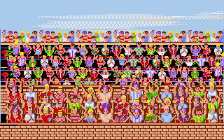 Hotball (Atari ST) screenshot: The crowd goes crazy