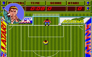 Hotball (Atari ST) screenshot: That was almost a goal