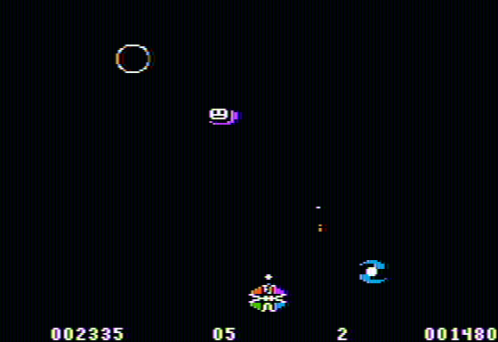 Round About (Apple II) screenshot: These characters make appearances at times