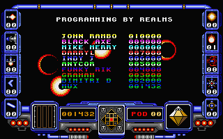 Custodian (Atari ST) screenshot: The high score table