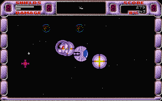Cosmic Pirate (Atari ST) screenshot: It's getting a bit hectic