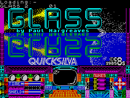 Glass (ZX Spectrum) screenshot: Loading screen
