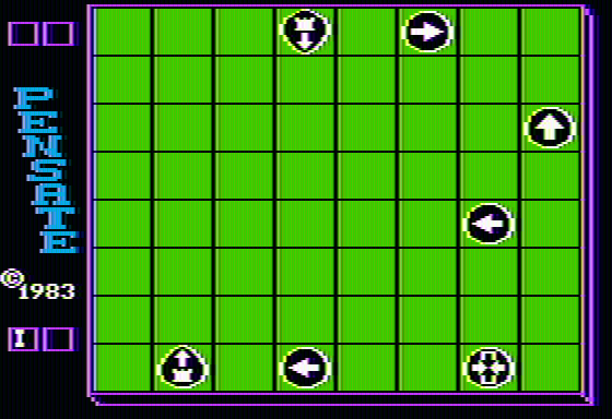 Pensate (Apple II) screenshot: Two player game