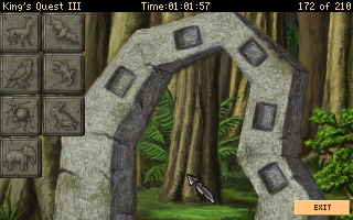 King's Quest III Redux: To Heir is Human (Windows) screenshot: One of the puzzles you need to solve on the island.