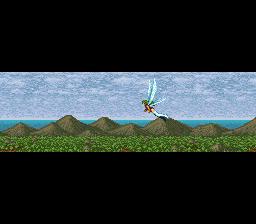 Xak: The Art of Visual Stage (SNES) screenshot: Gotta love those wings