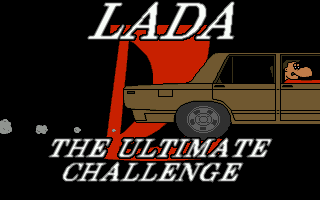 Lada: The Ultimate Challenge (DOS) screenshot: Title animation