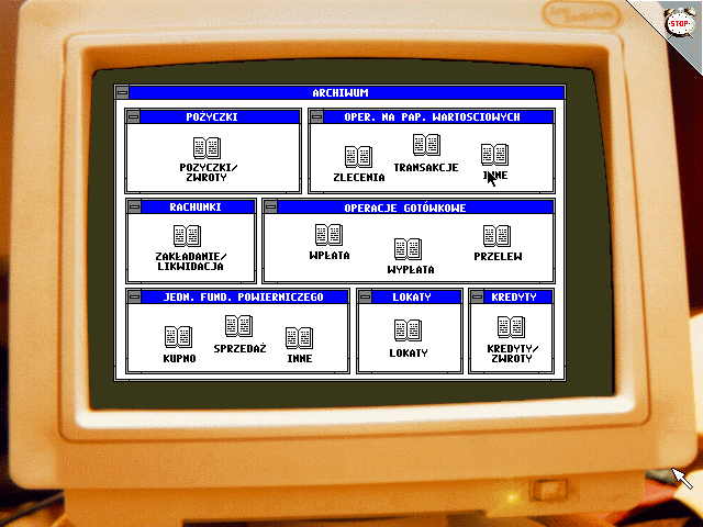 Inwestor (DOS) screenshot: Archives