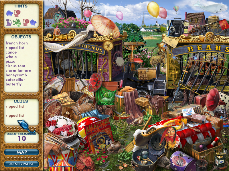 P. J. Pride: Pet Detective - Destination Europe (Windows) screenshot: The circus cages