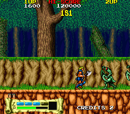 The Astyanax (Arcade) screenshot: Kill the enemy.
