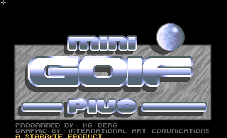 Mini Golf Plus (Amiga) screenshot: Loading screen.