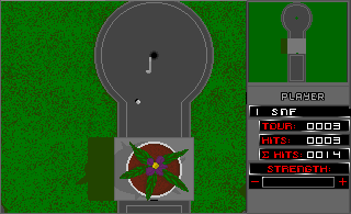 Mini Golf Plus (Amiga) screenshot: Hole three.