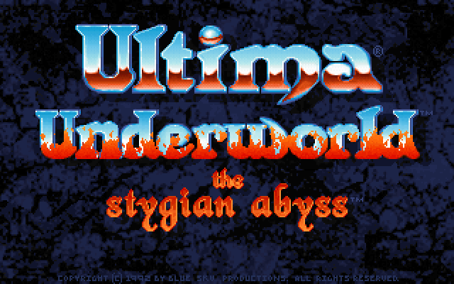 Ultima Underworld: The Stygian Abyss (FM Towns) screenshot: Title screen