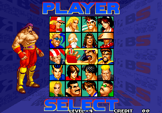 Real Bout Fatal Fury Special (Arcade) screenshot: player select