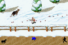 Cabela's Big Game Hunter: 2005 Adventures (Game Boy Advance) screenshot: Darn, missed him! I shall give chase!