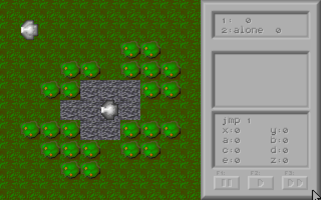 Digital Warriors (DOS) screenshot: Alone scenario