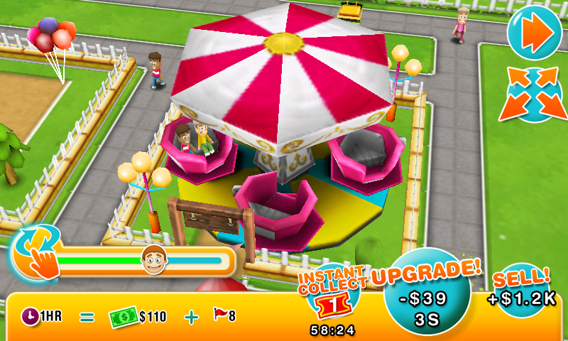 Theme Park (Android) screenshot: Spinning cups