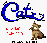 Catz (Game Boy Color) screenshot: Title screen