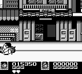 Nekketsu Kōha Kunio-kun: Bangai Rantōhen (Game Boy) screenshot: Or do a Mario imitation and stomp on them!