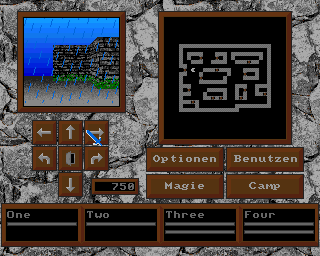 Die Quelle von Naroth (Amiga) screenshot: In town